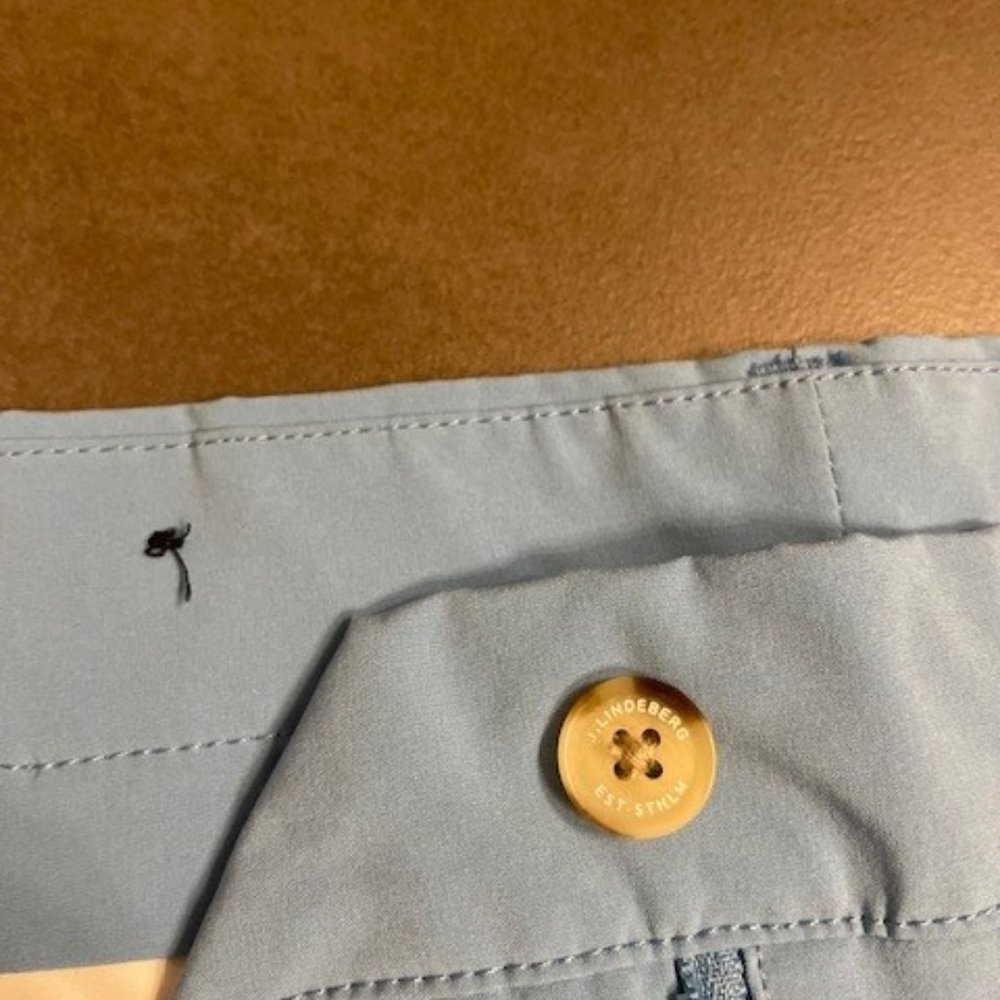 Women's J. Lindeberg Baby Blue Shorts - Picture 8 of 11